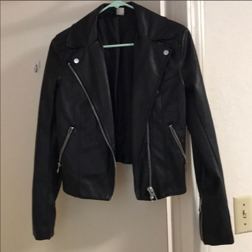 Faux leather jacket